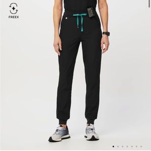 Figs Black Freex High Waisted Zamora Joggers